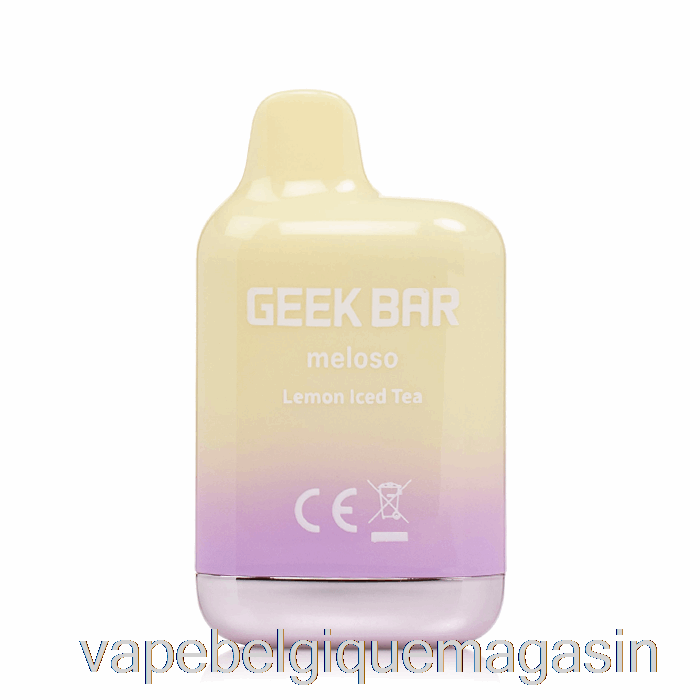 Vape Shop Bruxelles Geek Bar Meloso Mini 1500 Thé Glacé Au Citron Jetable